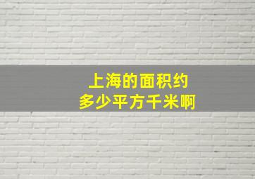 上海的面积约多少平方千米啊