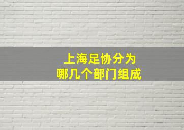 上海足协分为哪几个部门组成