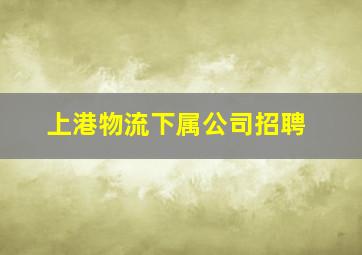 上港物流下属公司招聘