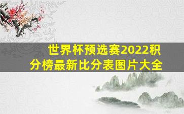 世界杯预选赛2022积分榜最新比分表图片大全