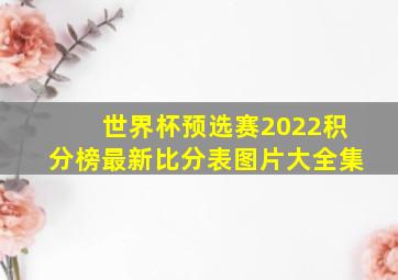 世界杯预选赛2022积分榜最新比分表图片大全集