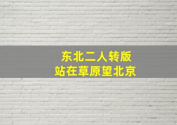 东北二人转版站在草原望北京