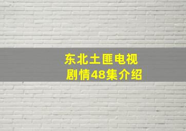 东北土匪电视剧情48集介绍