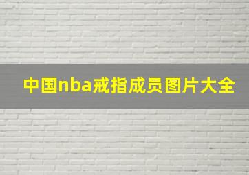 中国nba戒指成员图片大全