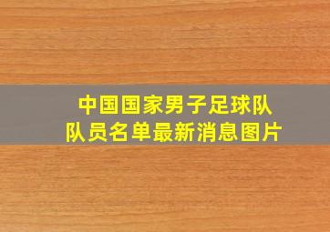 中国国家男子足球队队员名单最新消息图片