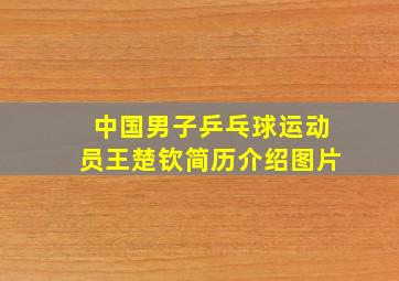 中国男子乒乓球运动员王楚钦简历介绍图片