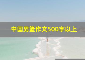 中国男篮作文500字以上