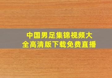 中国男足集锦视频大全高清版下载免费直播