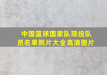 中国篮球国家队现役队员名单照片大全高清图片