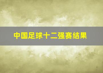 中国足球十二强赛结果