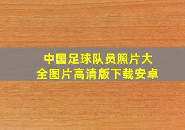 中国足球队员照片大全图片高清版下载安卓