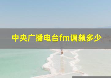 中央广播电台fm调频多少