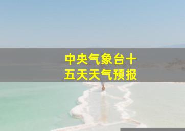 中央气象台十五天天气预报