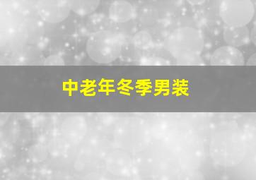 中老年冬季男装