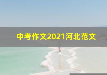 中考作文2021河北范文