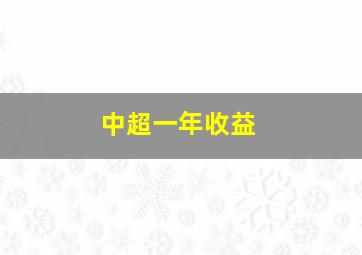 中超一年收益