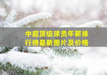 中超顶级球员年薪排行榜最新图片及价格