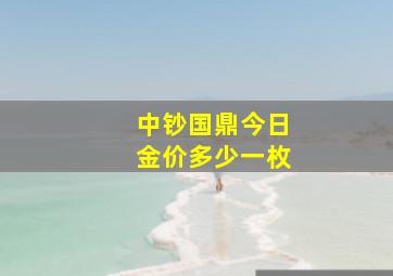 中钞国鼎今日金价多少一枚