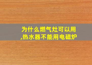 为什么燃气灶可以用,热水器不能用电磁炉