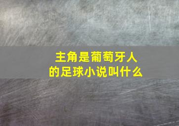 主角是葡萄牙人的足球小说叫什么