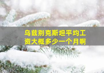 乌兹别克斯坦平均工资大概多少一个月啊