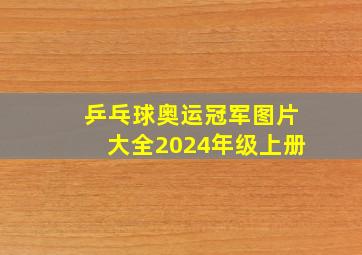 乒乓球奥运冠军图片大全2024年级上册