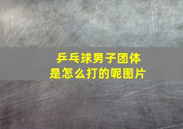 乒乓球男子团体是怎么打的呢图片