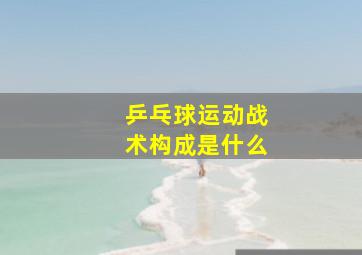 乒乓球运动战术构成是什么