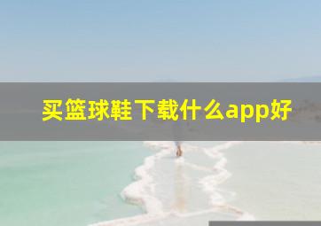 买篮球鞋下载什么app好