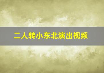 二人转小东北演出视频