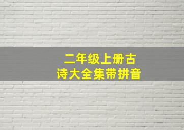 二年级上册古诗大全集带拼音