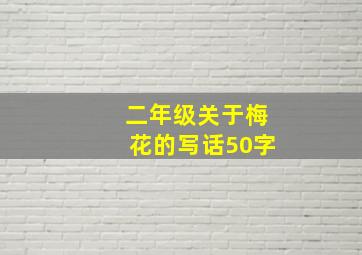 二年级关于梅花的写话50字