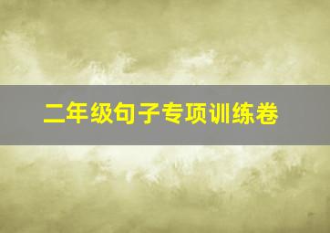 二年级句子专项训练卷