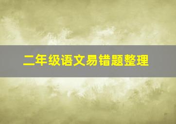 二年级语文易错题整理