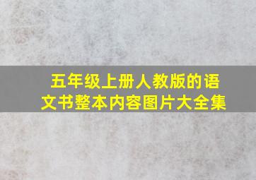 五年级上册人教版的语文书整本内容图片大全集