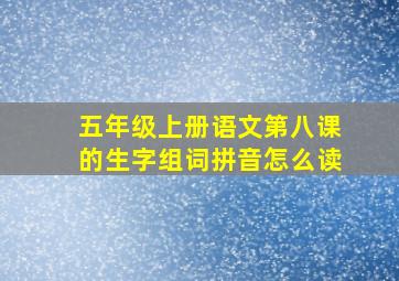 五年级上册语文第八课的生字组词拼音怎么读