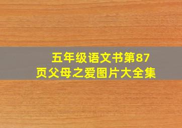 五年级语文书第87页父母之爱图片大全集