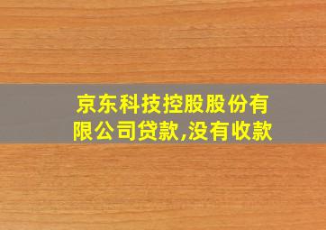 京东科技控股股份有限公司贷款,没有收款