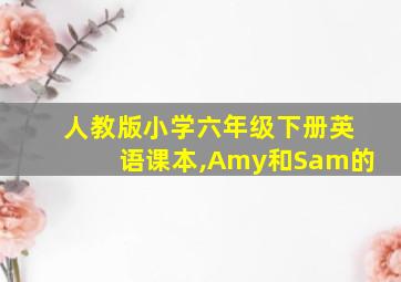 人教版小学六年级下册英语课本,Amy和Sam的