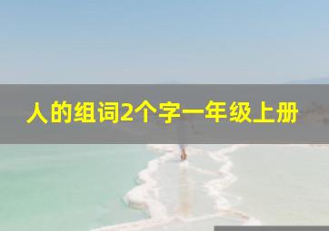 人的组词2个字一年级上册