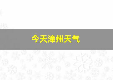 今天漳州天气