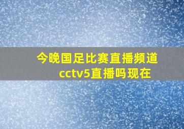 今晚国足比赛直播频道cctv5直播吗现在