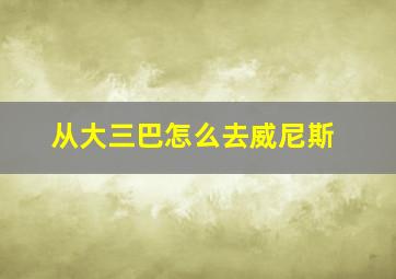 从大三巴怎么去威尼斯