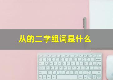 从的二字组词是什么