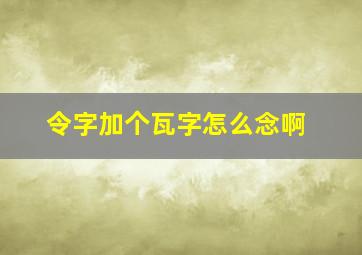 令字加个瓦字怎么念啊