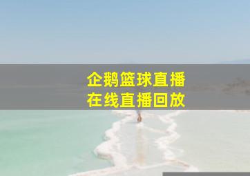 企鹅篮球直播在线直播回放