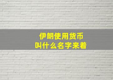 伊朗使用货币叫什么名字来着