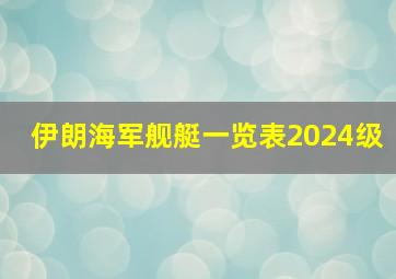 伊朗海军舰艇一览表2024级