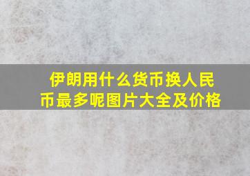 伊朗用什么货币换人民币最多呢图片大全及价格