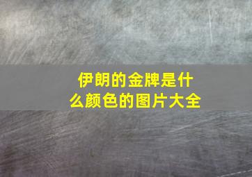 伊朗的金牌是什么颜色的图片大全